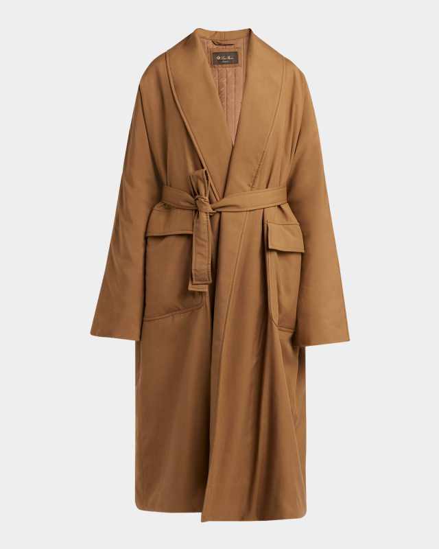Dwight Japanese Silk Wrap Coat