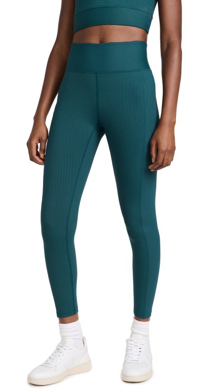 Year of Ours Ribbed Pocket Leggings Deep Teal