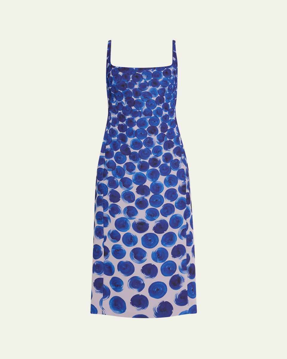 Debano Abstract Printed Midi Dress