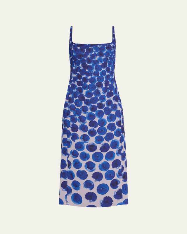 Debano Abstract Printed Midi Dress