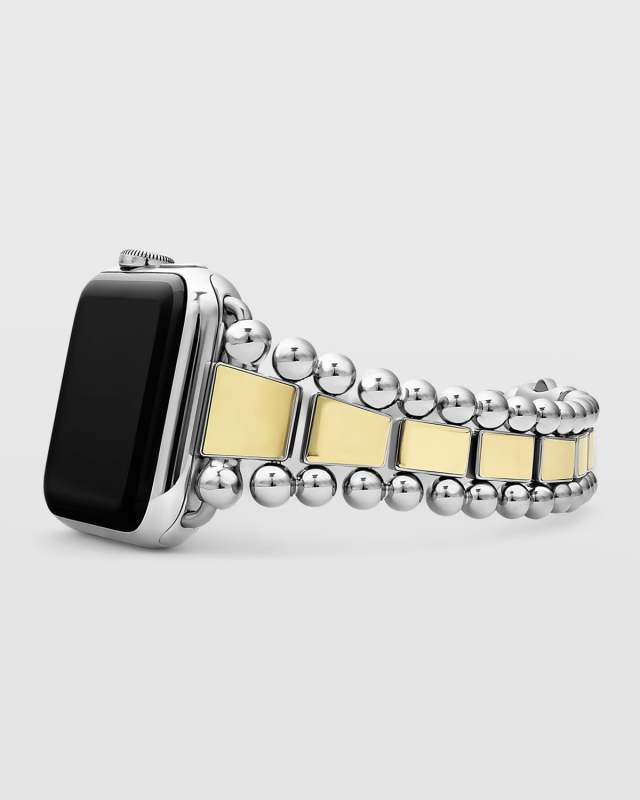 Smart Caviar Two Tone Apple Watch Bracelet, 42mm-49