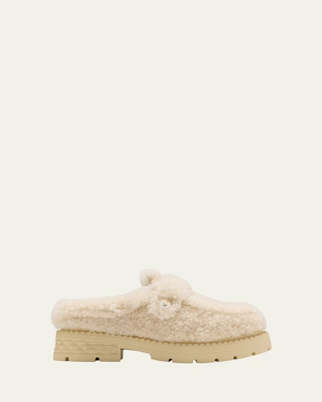 Shea Shearling Loafer Mules