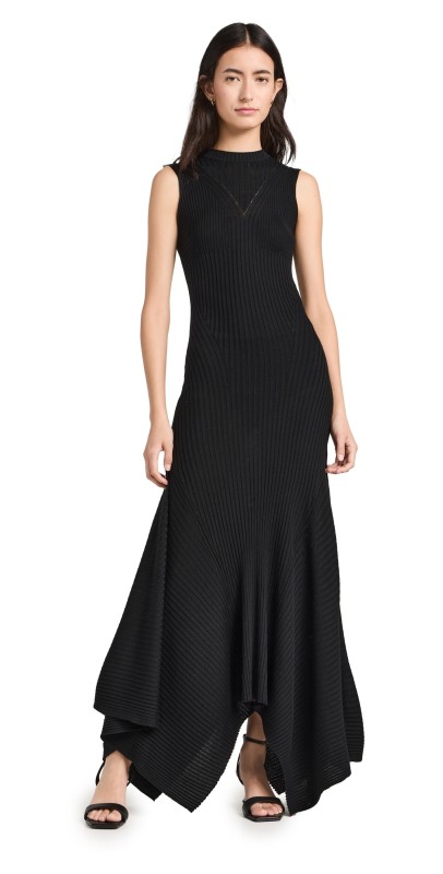 AMI Godet Dress Black