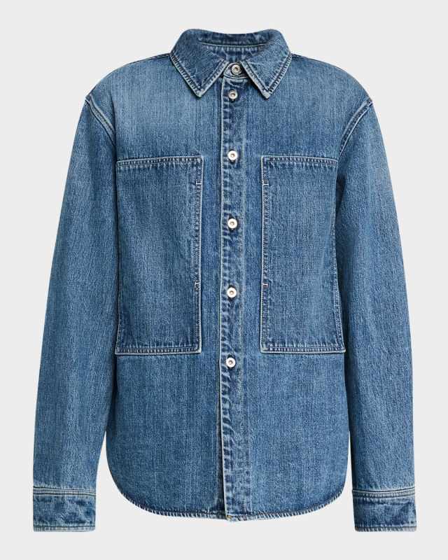Denim Button-Down Shirt