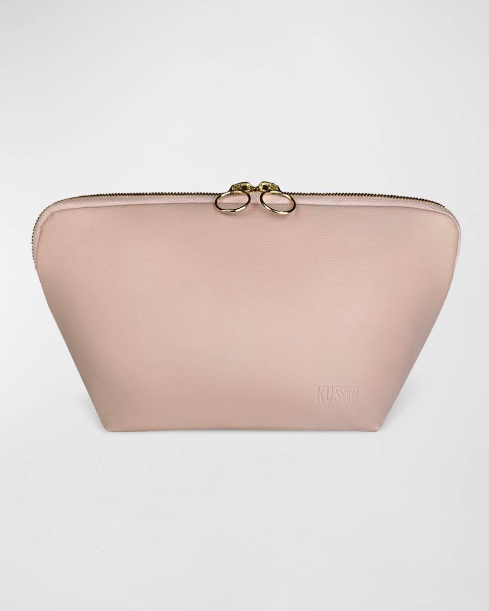 Signature Leather Makeup Bag