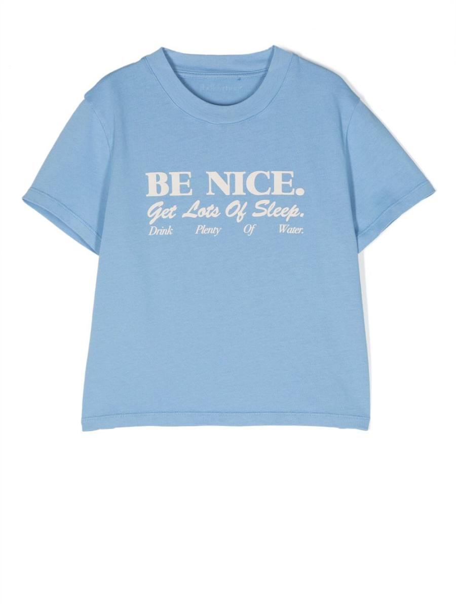 text-print cotton T-shirt