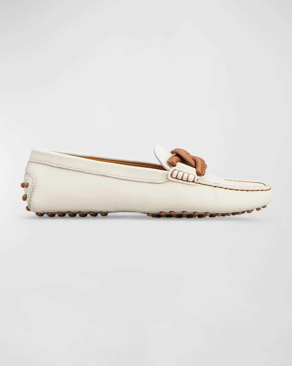 Gommini Bicolor Chain Driver Penny Loafers