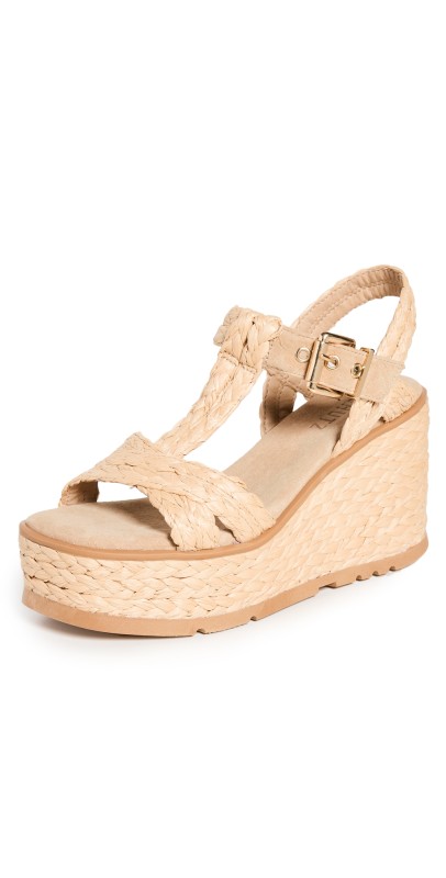Schutz Panna Wedges Light Honey