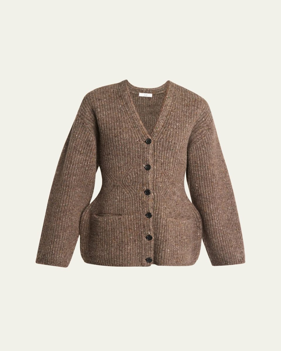 Structured Wool Cashmere Cardigan