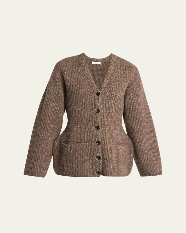 Structured Wool Cashmere Cardigan