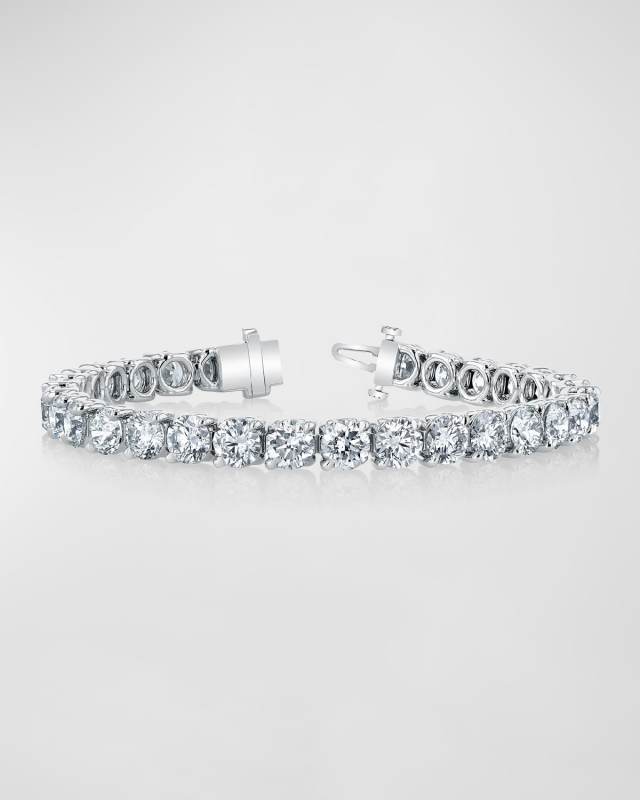 x Danielle Klein 18K Gold Round-Cut Diamond Buttercup Tennis Bracelet, 12.00tcw, 7"L