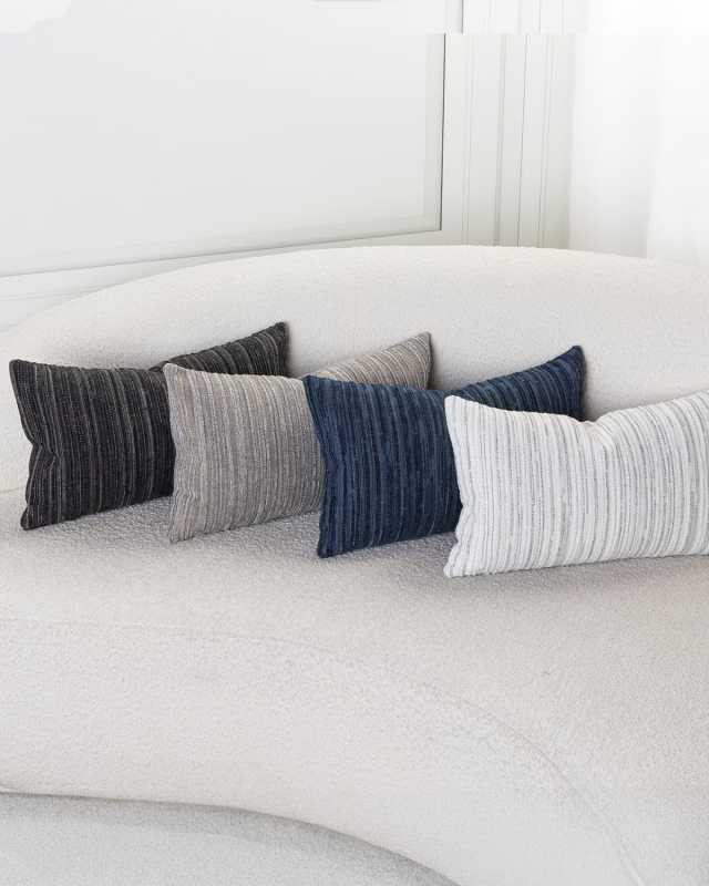 Luxe Stripe Pillow, 20" Square