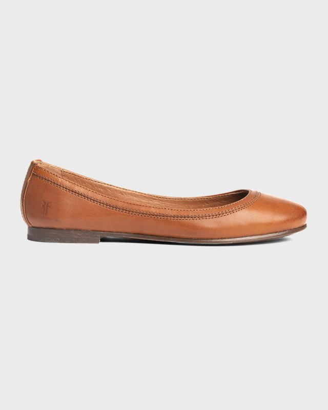 Carson Leather Ballerina Flats
