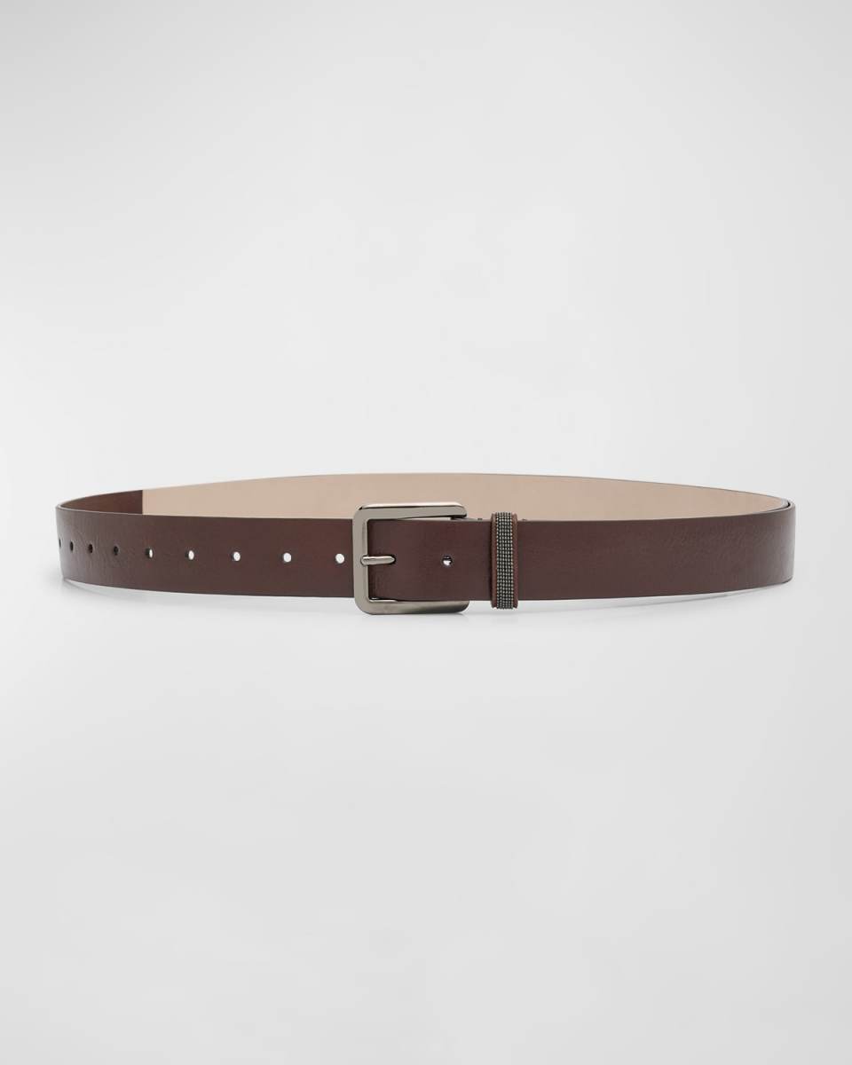 Monili Sleek Leather Extra Long Essential Belt