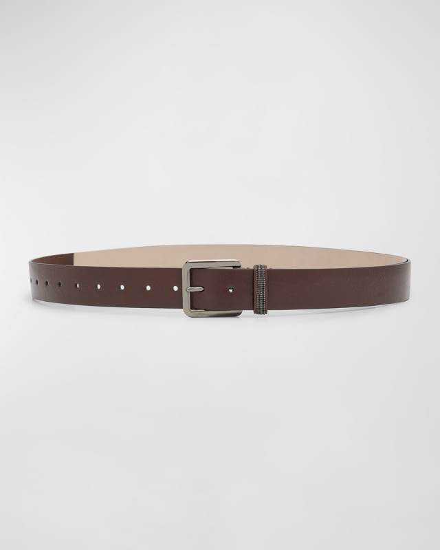 Monili Sleek Leather Extra Long Essential Belt