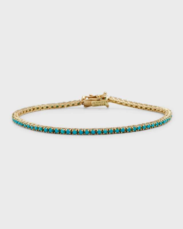 Turquoise 4-Prong Tennis Bracelet