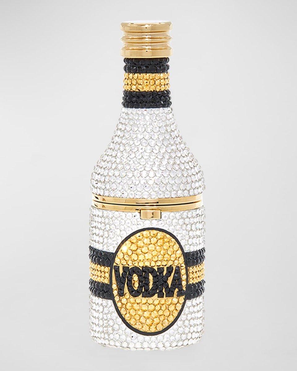 Mini Vodka Bottle Crystal Pillbox