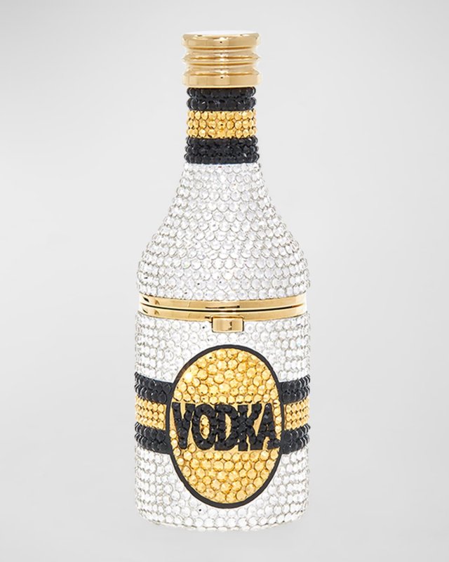 Mini Vodka Bottle Crystal Pillbox