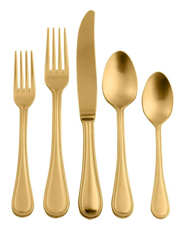 Perla Ice Oro 20-Piece Flatware Set