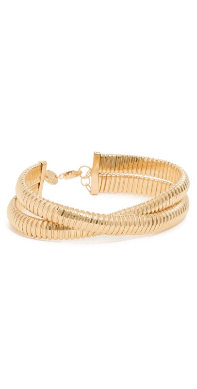 Jennifer Zeuner Jewelry Mattea Bracelet 14k Yellow Gold Plated Silver