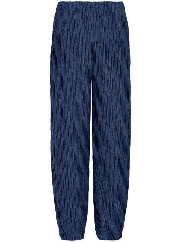 high-waist pleated trousers