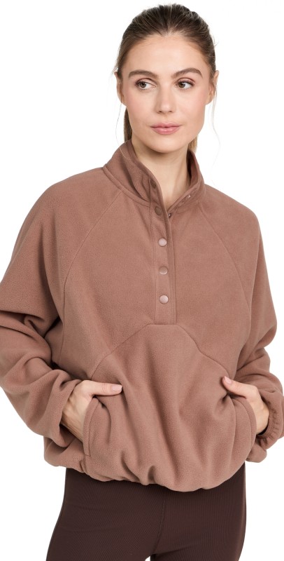 Beyond Yoga Tranquility Pullover Nutmeg