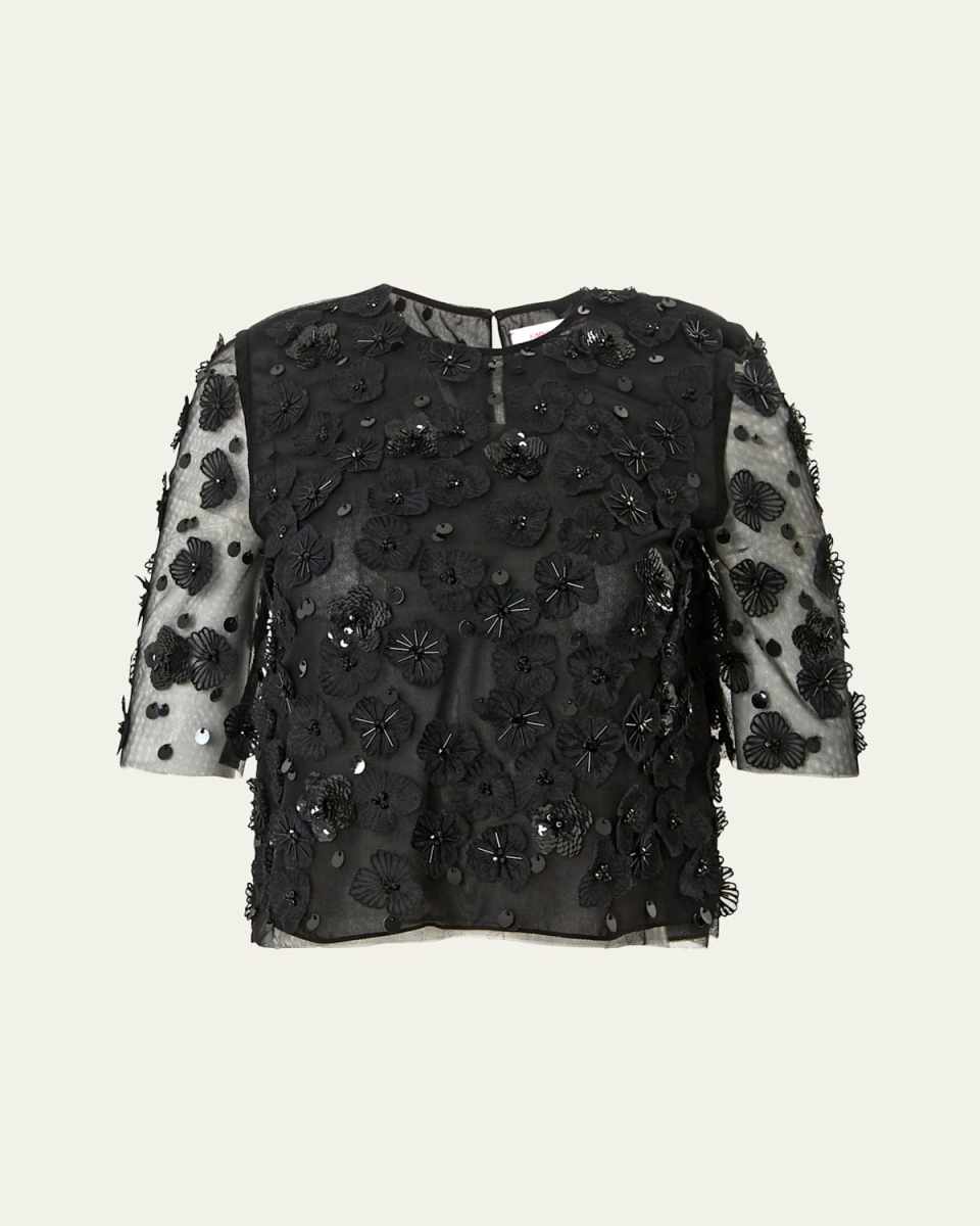 Floral Applique Top