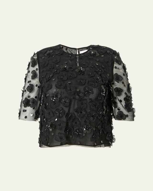Floral Applique Top
