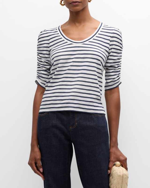 Netto Ruched-Sleeve T