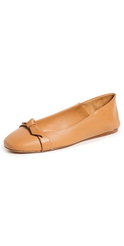 Alexandre Birman Clarita Collapsible Flats Butterscotch