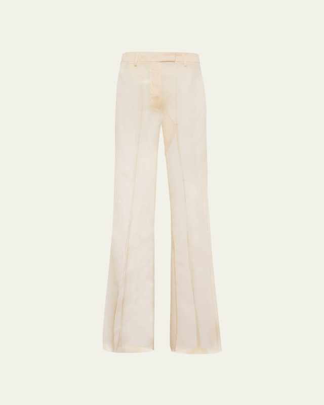 Flared Organza Pants