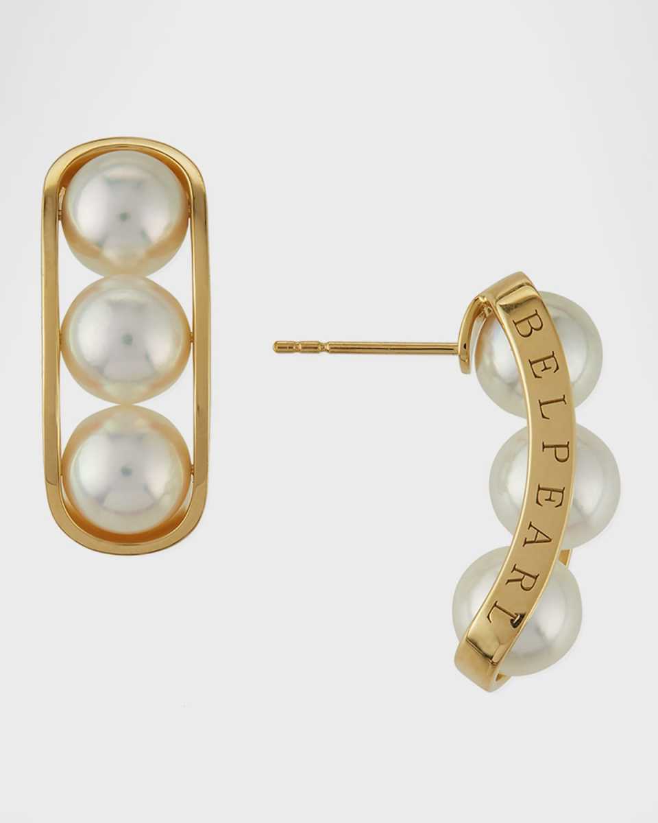 Kobe 18k Akoya Pearl Earrings