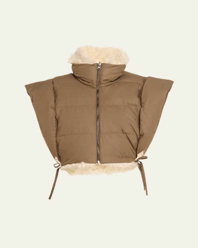 Hoodiali Reversible Cropped Puffer Vest
