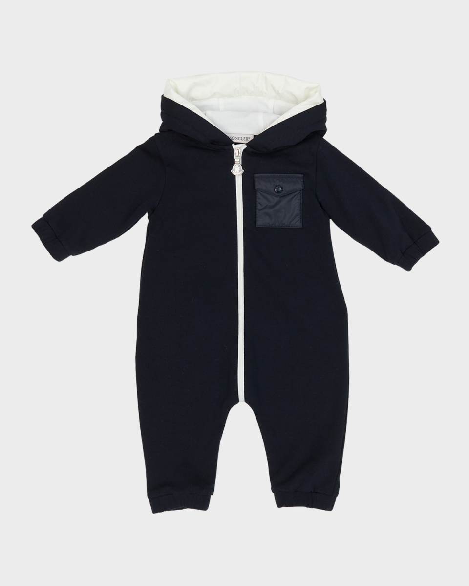 Boy's Fleece Hooded Coverall, Size 3M-24