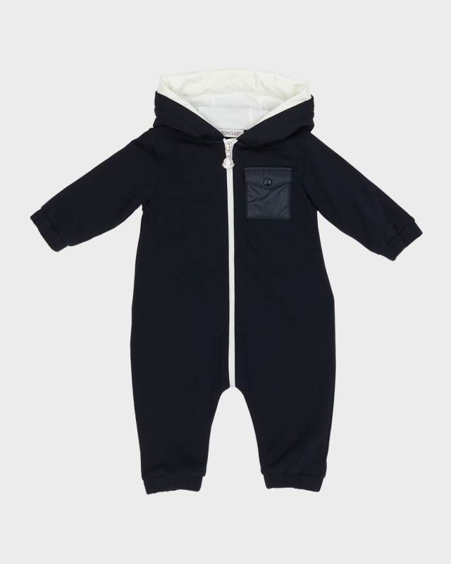 Boy's Fleece Hooded Coverall, Size 3M-24