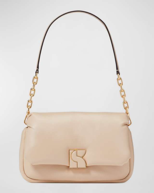 dakota puffy smooth leather crossbody bag