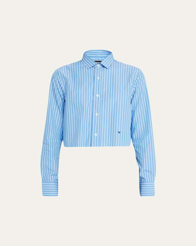 Stripe Cropped Shirt