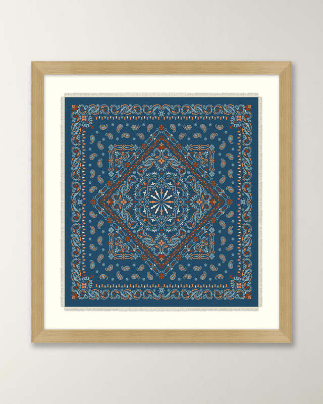"Bandana Collection 3" Framed Giclee