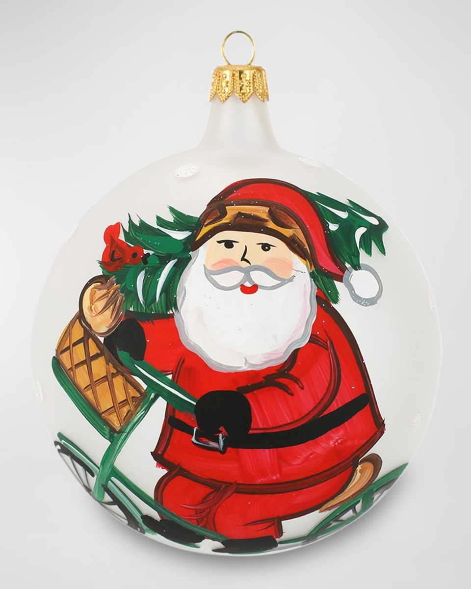 Old St. Nick Bicycle Ornament