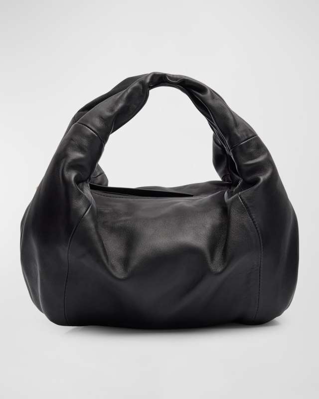 Twister Leather Top-Handle Bag