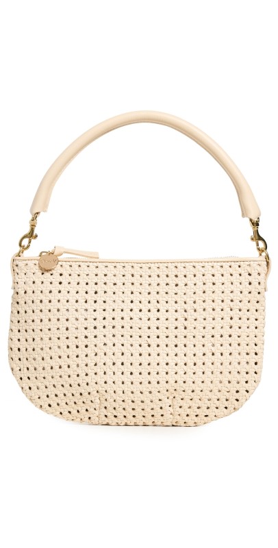 Clare V. Petit Moyen Messenger Cream Ratta