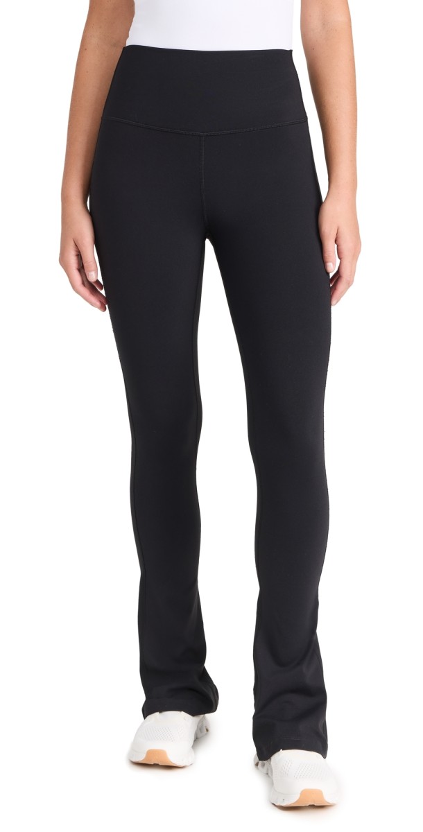 Splits59 Raquel High Waist Supplex Flared Legging, 30" Black