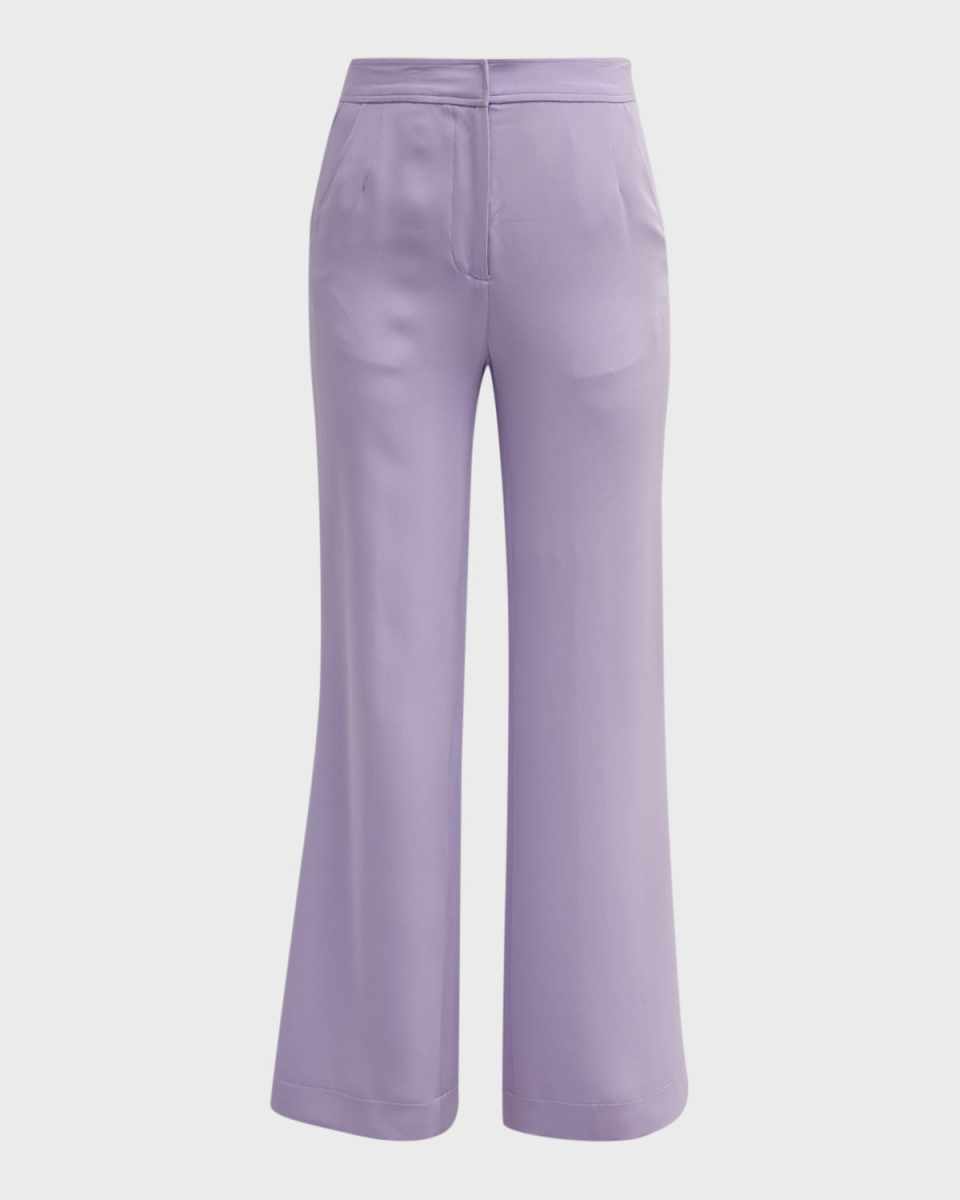 Powdered Violet Wide-Leg Pants