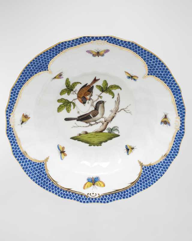 Rothschild Blue Motif 04 Rim Soup Bowl