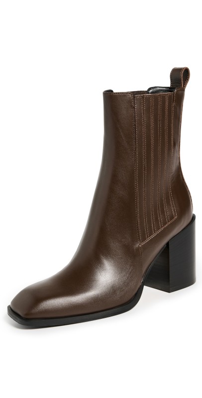 AEYDE Nat Calf Leather Moka Botties Moka
