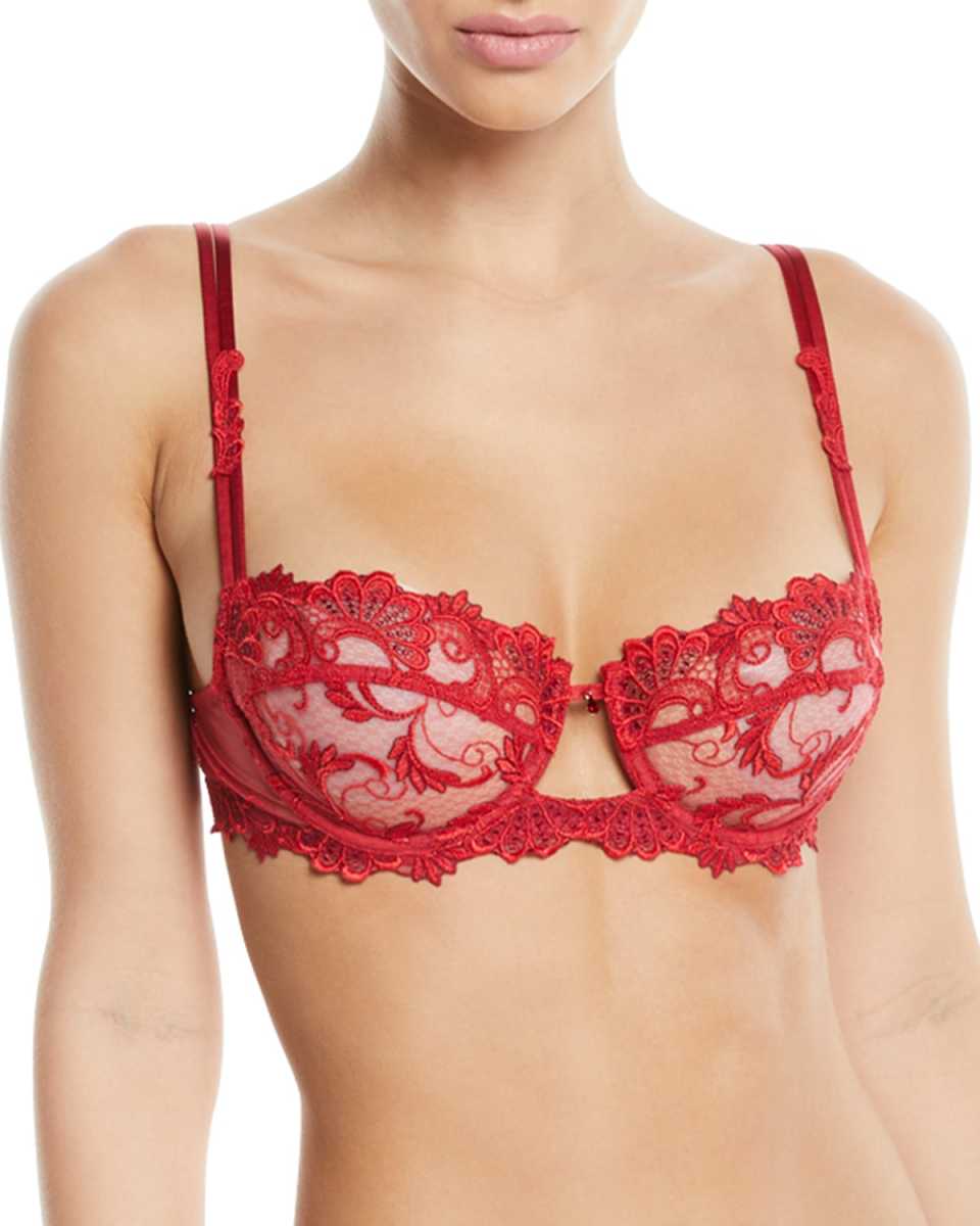 Dressing Floral Demi-Cup Bra