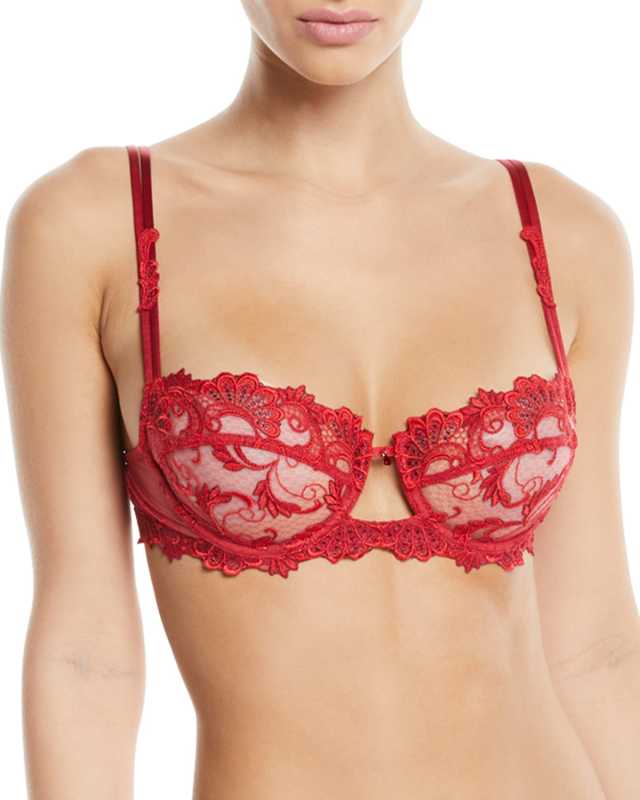 Dressing Floral Demi-Cup Bra