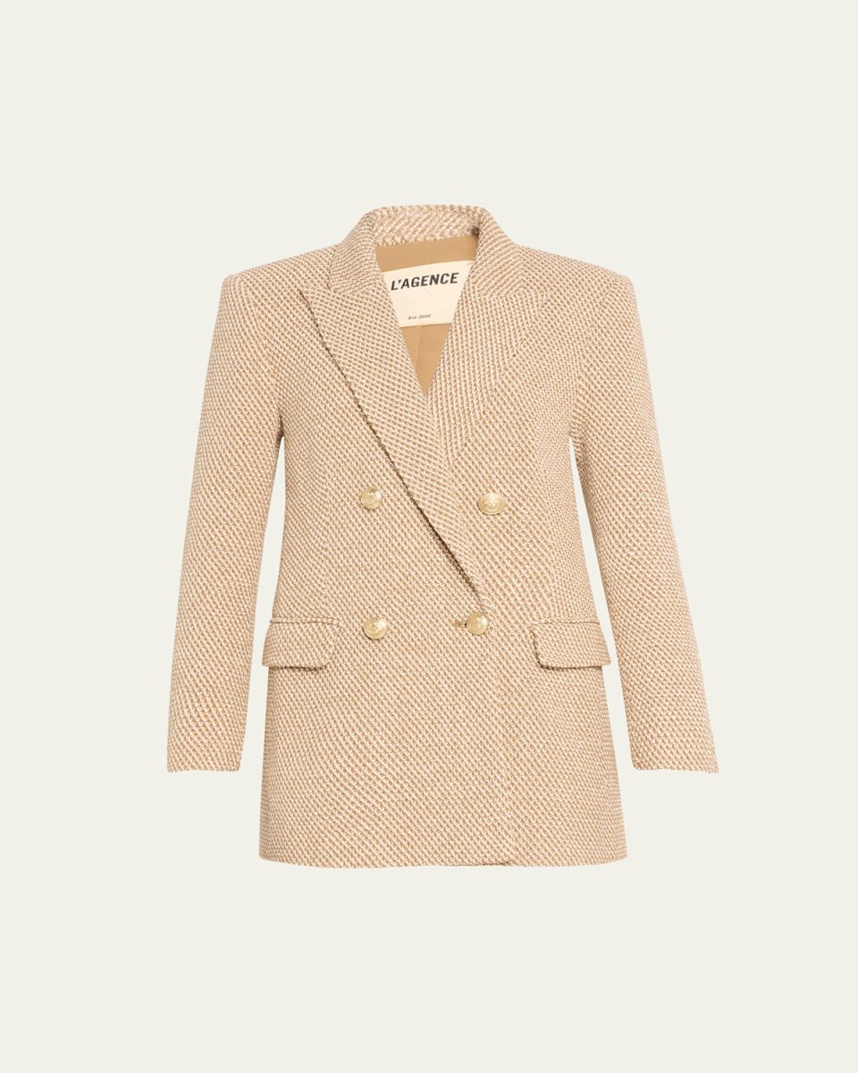 Riva Knit Double-Breasted Blazer