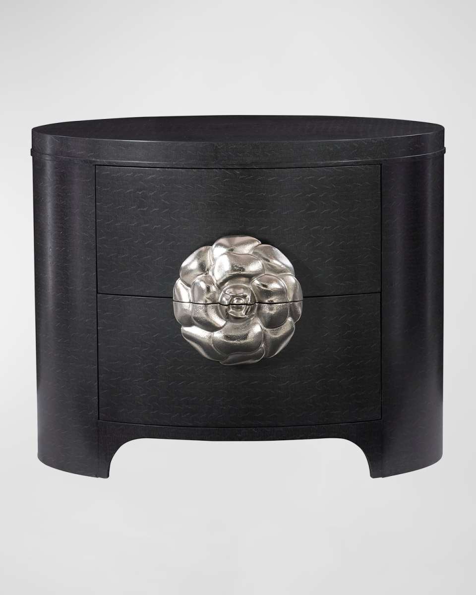 Silhouette Oval 2-Drawer Nightstand