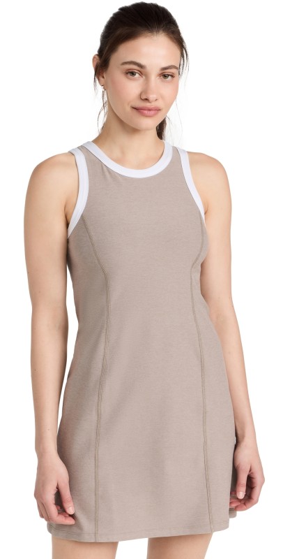 Beyond Yoga Spacedye Outlines Dress Birch/Cloud White